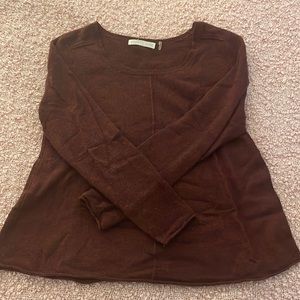 Red cashmere sweater